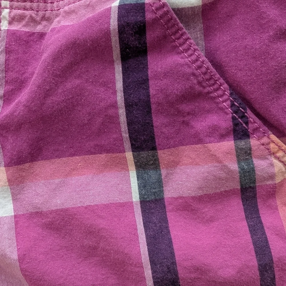 Gymboree Girls Pink Plaid Cotton Shorts Size 6